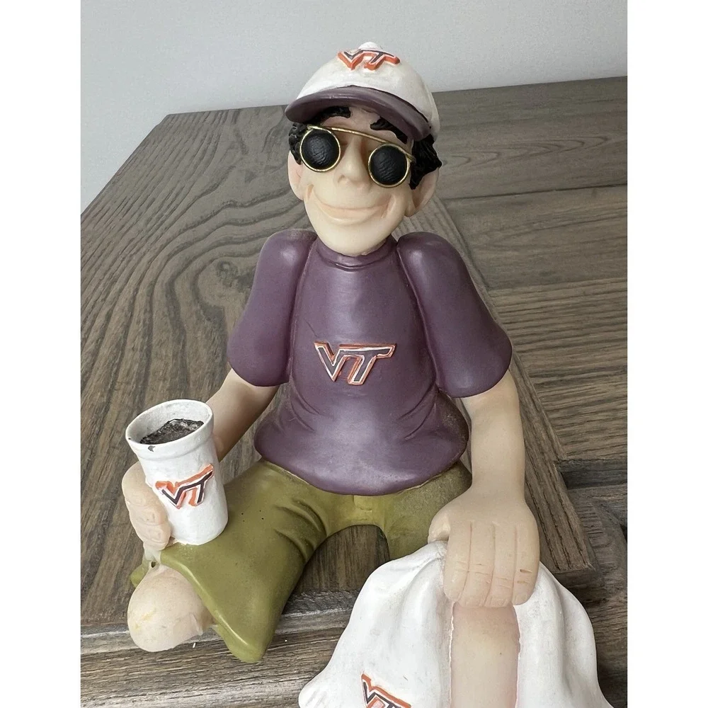 D Manning FAMILY OF FRIENDS Shelf Sitter Virginia Tech Hokies Vntg Shelf Sitter